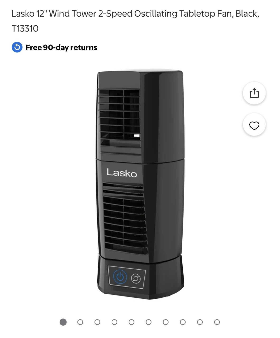Lasko Wind Tower, Table Top Fan