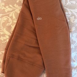 Alo Yoga High Waist Micro Waffle Low Key Leggings