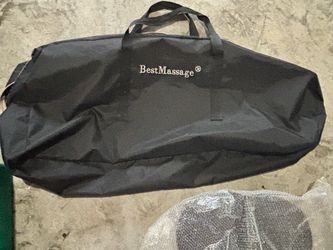 BestMassage Portable Massage Chair Foldable Black with Carry Bag