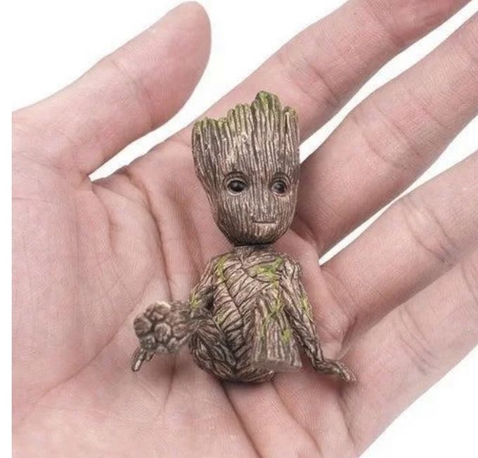 2 Small Figures Sitting Groot Guardians Of The Galaxy 6 CM