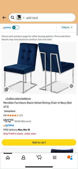 All Meridian alexis velvet royal 4 blue chairs plus table