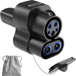 New 2 in 1 CCS & J1772 to Tesla Adapter, 250KW DC / 80A AC, CCS1 to NACS Charging Adapter