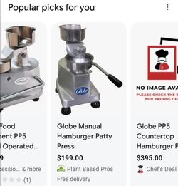 Hamburger patty press