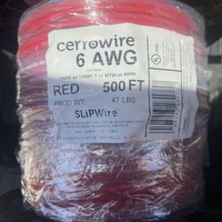 CerroWire # 6 AWG  Red 500ft