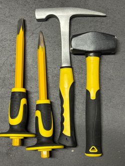 4-Piece Hammer and Chisel Tool Set