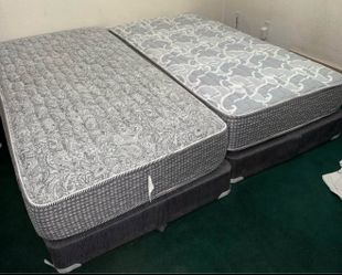 Twin beds with box springs