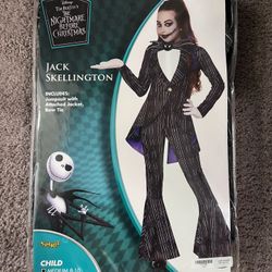 Jack Skellington Costume Child Med 8-10