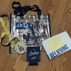 LA Dodgers Foundation 2026 Sunset Run Medal And Bag Combo 