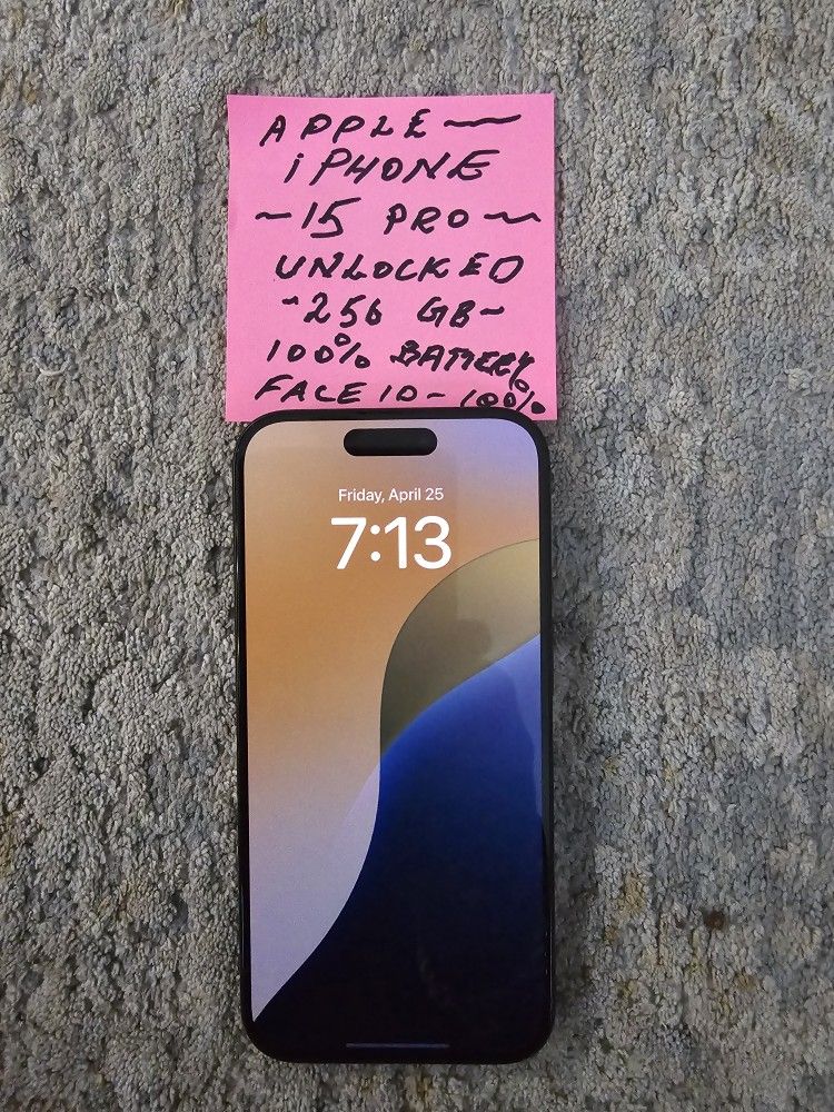 Apple Iphone 15 Pro Factory Unlocked 256GB