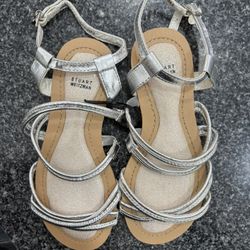 New Stuart Weitzman Girl’s Silver Sandals