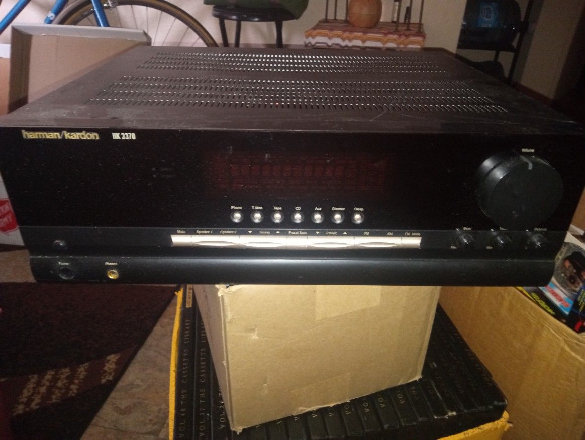Harman Kardon HK 3370 stereo receiver.