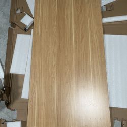 Heavy Wood Tabletop 55”L x 28”W x 1”H Maple (Tabletop Only)