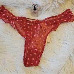 VALENTINE'S DAY VICTORIA'S SECRET THONG & MINI SIZE BOMBSHELL PERFUME NEW