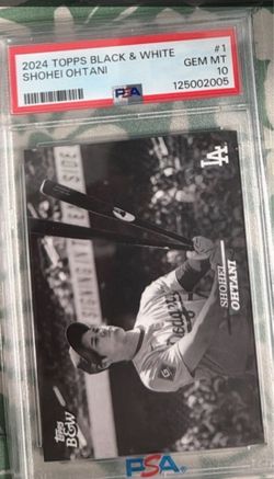 Ohtani black & white PSA 10
