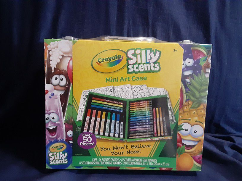 Crayola Silly Scents Mini Art Case, Over 50 Pieces, You Won't