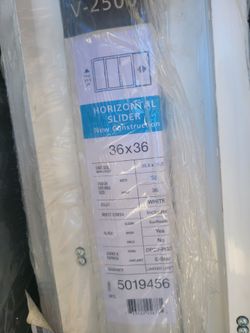 New windows 36x36 horizontal slide