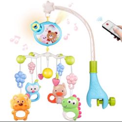 LIKE NEW Baby Mobile Crib Toy Soothe with Music and Light, Remote Control & Timing Function, Rotate ($25 Value)