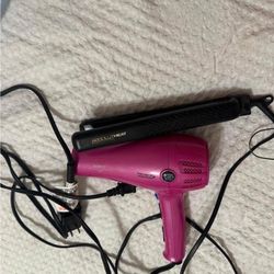 Absoluteheat Pro-ion Digital Hair Straightener and Conair Hair Dryer .Each 5$