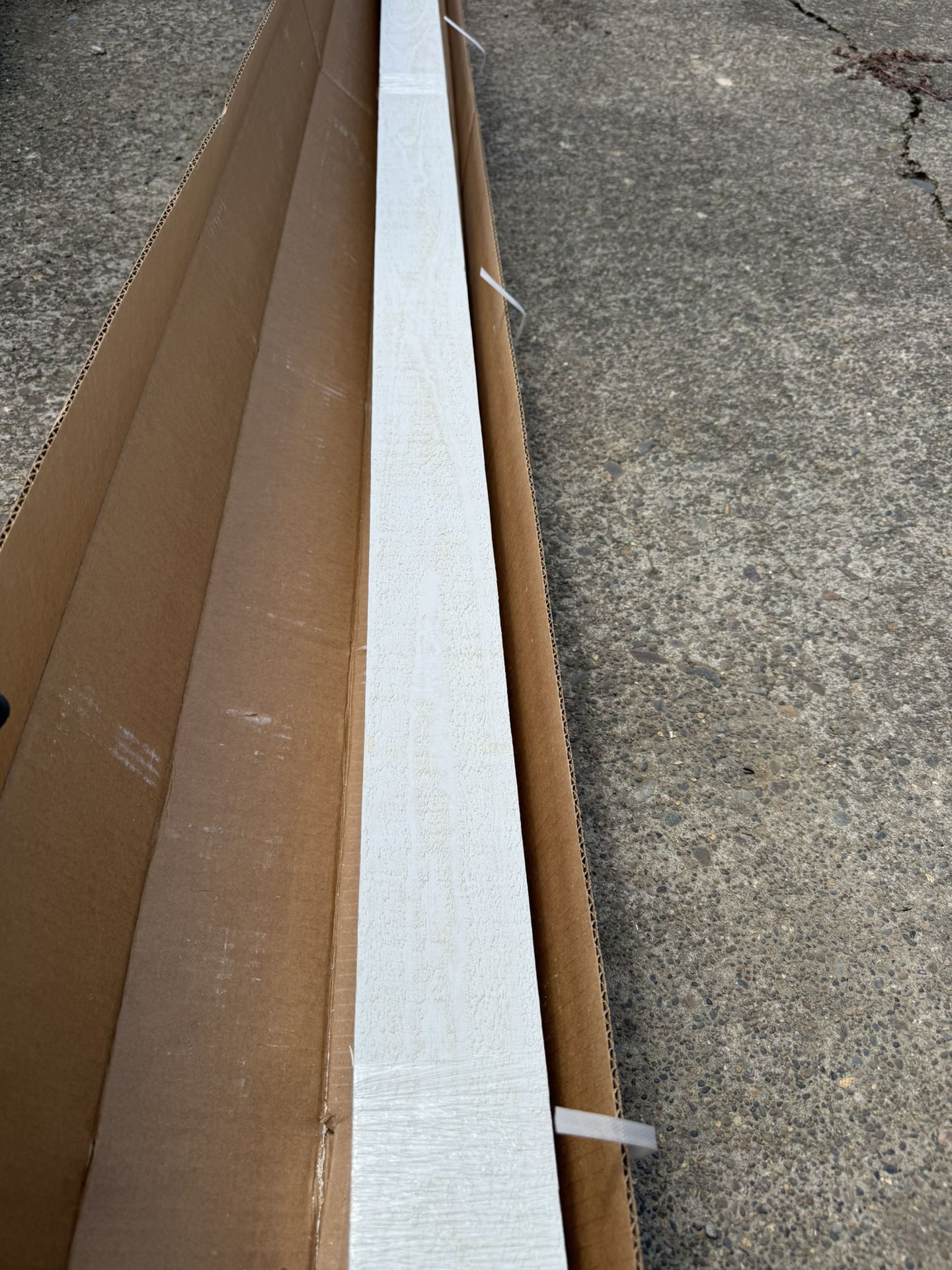 Trim Board - White Washed Wood Grain
