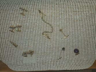 Vintage Cufflinks/eye glass chain &  bracelet