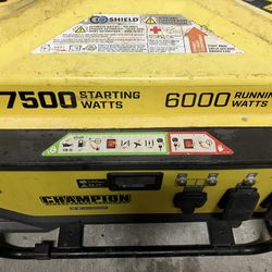 Champion Generator – 7500 Starting Watts / 6000 Running Watts