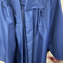royal blue grad cap and gown set