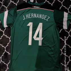 Adidas 2014 Mexico Javier Hernandez National Away Jersey MENS LARGE