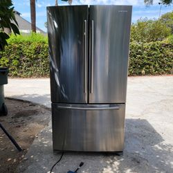 Samsungg 26cu  Staiinless Steel French 3 Door Bottom Freezerr Drawers Refrigeratorr