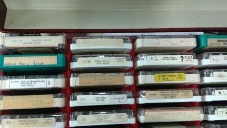 24 8 track cassettes in a nice case