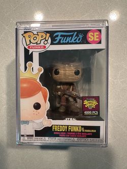 Freddy Funko Mandalorian Funko Pop *MINT* 2022 Blacklight Battle Fundays Box of Fun LE4000 Exclusive Star Wars Grogu