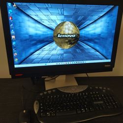 Lenovo 24 All In One, Win 11 Pro, Office, Virtual DJ, Photoshop Illustrator Lightroom Premiere - 2025 - $150