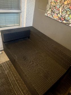 Outdoor Wicker Couch 