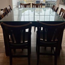 9 Piece Dining Table Solid Wood