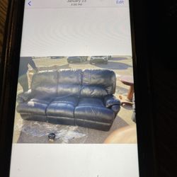 Black Leather Couch And Loveseat