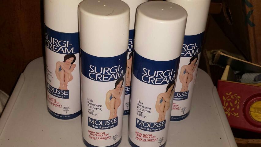5 cans of hair remover