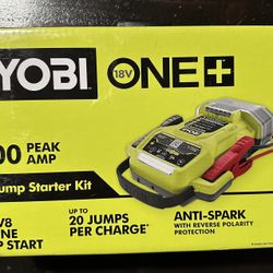 NEW & UNOPENED! RYOBI ONE+ 18V Cordless Jump Starter Kit