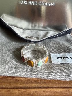 Desert Gems Band 925 Sterling Silver Size 9