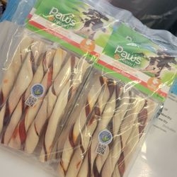Beefhide Double Chew Twist Rolls (Sleeve Of 6)
