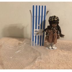 The Canopy Club 9” Porcelain Doll With Stand February Brianna NIB