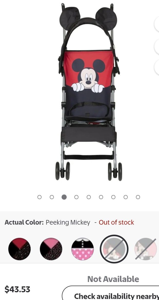 Mickey Stroller With Ears