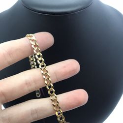Curb Link Bracelet 10K Solid New 