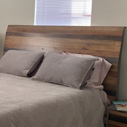 Queen Bed - frame With Headboard (no Mattress) Matching Dresser & Nightstand Available At No Cost