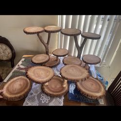 Wood Stands& Slices For Events (Different Prices/Precios Diferentes)