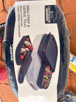 Bbq prep and serve tray