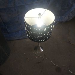 Metal lamp.