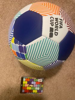 Brand new FIFA World Cup 2026 soccer ball and pin.