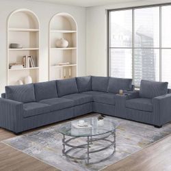 Brand New Grey Sectional Sofa 