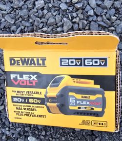 DeWalt DCB606 FlexVolt 6Ah Battery – Brand New, Sealed