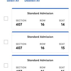 3 Tickets For Wizard Of Oz At The Sphere, Las Vegas