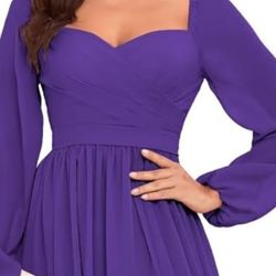 Elegant Purple Dress 